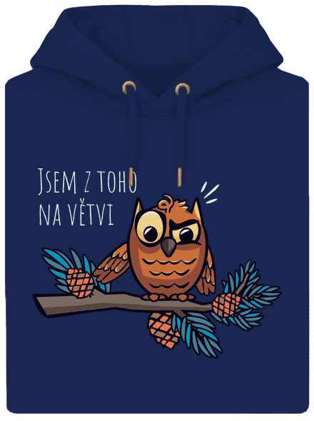 Jsem na větvi unisex mikina premium Navy