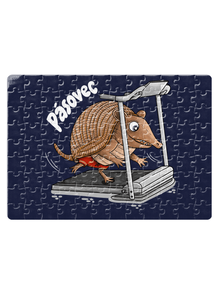 Pásovec puzzle White
