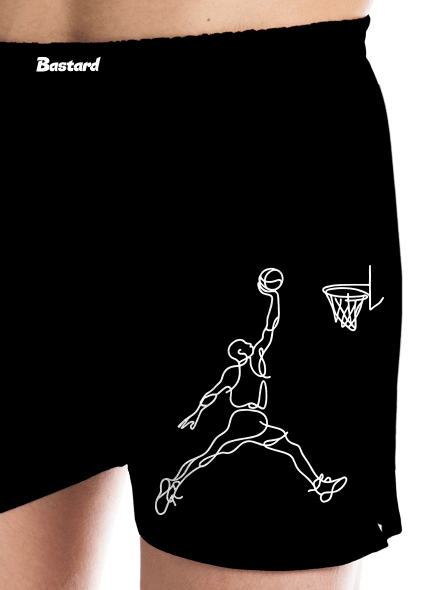 One line slam dunk pánské trenky Black