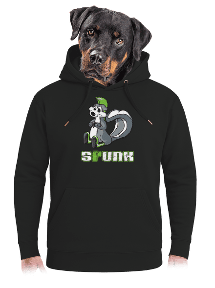 Spunk unisex mikina premium Dark Black