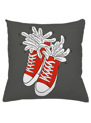 Plný kecky polštář Gray Pol