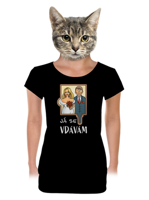 dámské tričko s lemem