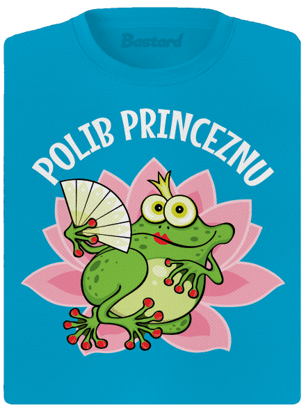 Polib princeznu a prince dámské sportovní tričko Blue Atol