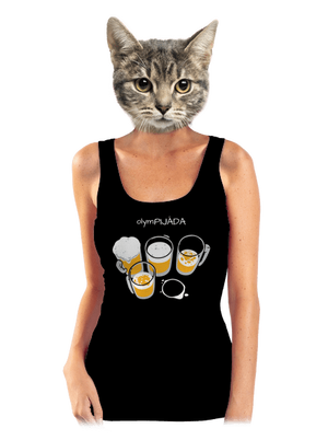 Pijáda dámské tílko klasické Black