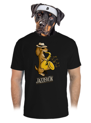 Jazzevčík pánské sportovní tričko Black