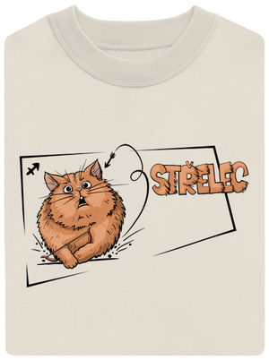 Kočičí horoskop: Střelec unisex mikina bez kapuce Off White