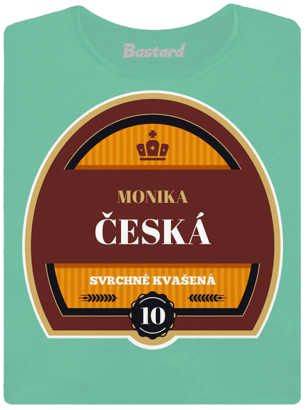 Pivní etiketa dámské tričko premium Mint Mal