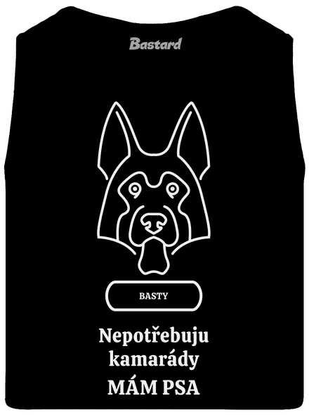 Nemůžu, mám psa pánské tílko Black