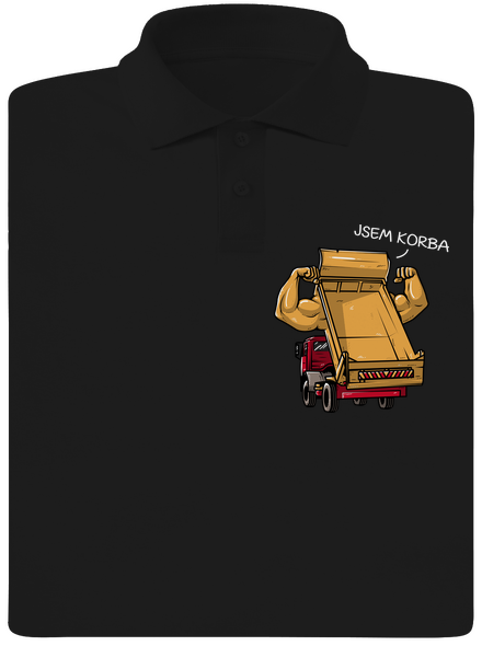 Korba pánská polokošile Black
