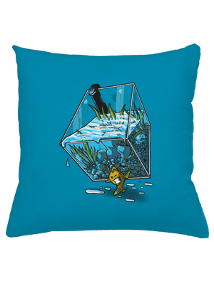 Migrující rybka polštář Blue Turquoise