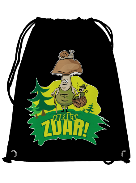 Houbaření zdar vak Black