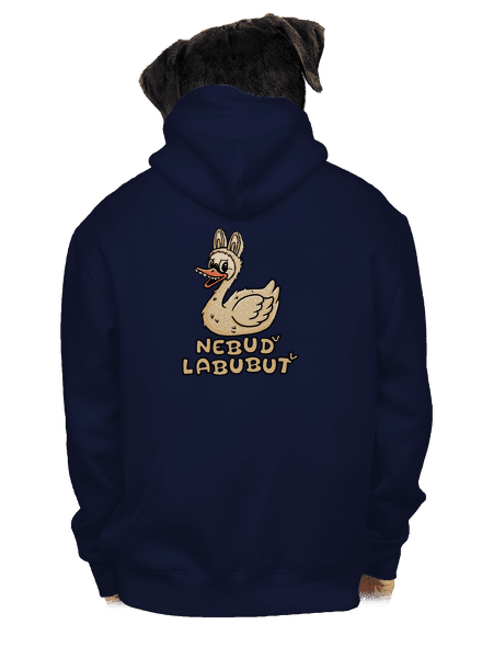 Nebuď labubuť pánská mikina na zip Navy