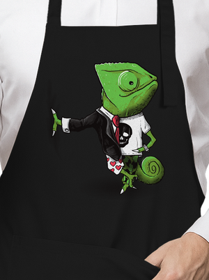 Mistr převleků zástěra Black