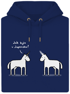 Pornorožec unisex mikina premium Navy