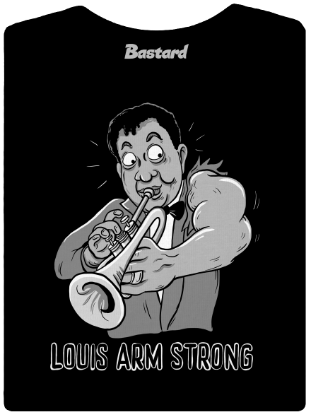 Louis Armstrong dámské tričko premium Black