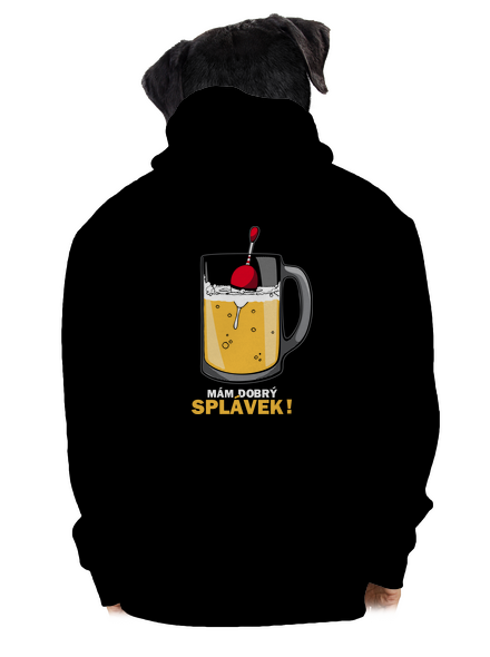 Splávek pánská mikina na zip Black