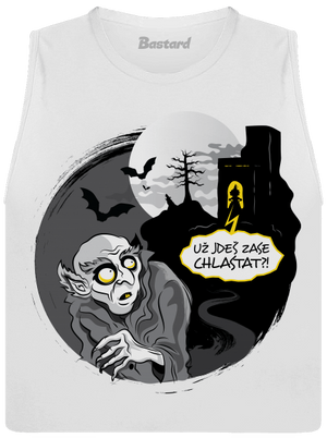 Nosferatu dámské tílko volné White