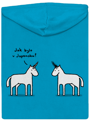 Pornorožec dámská mikina na zip Blue Atol