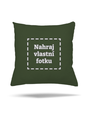 Vlastní potisk polštář Olive Green