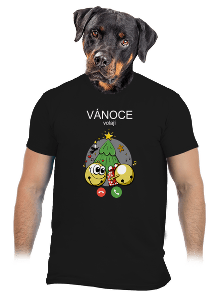 Vánoce volají pánské tričko Black