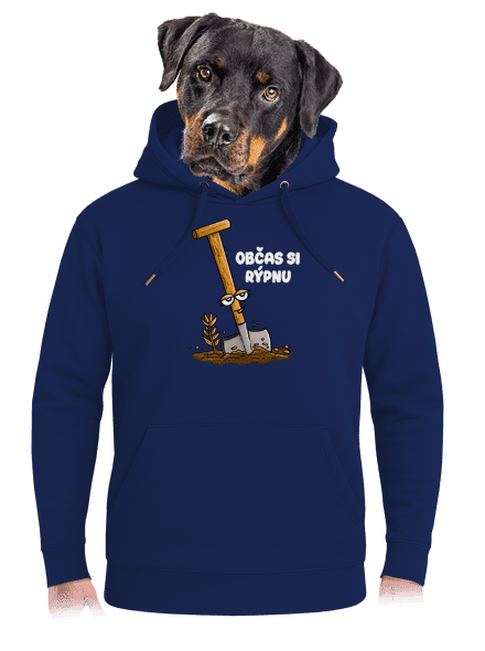 Občas si rýpnu unisex mikina premium Navy