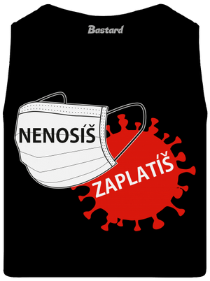 Nenosíš zaplatíš pánské tílko Black