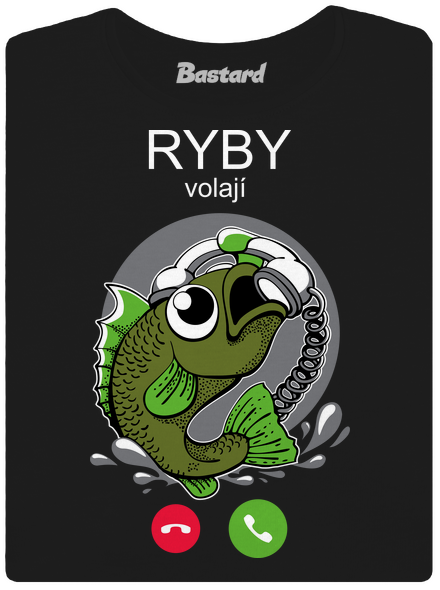 Ryby volají dámské tričko Black