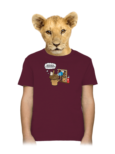 K nakousnutí dětské tričko Burgundy