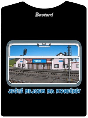 Nejsem na konečné dámské tričko s lemem Black