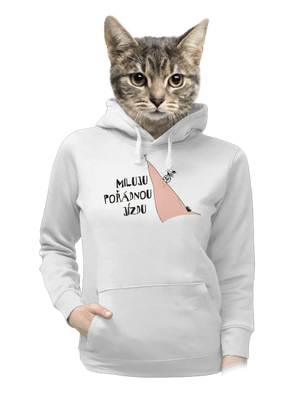 Miluju jízdu dámská mikina klokanka White