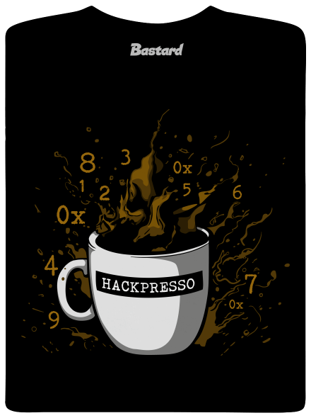 Hackpresso  dětské tričko Black