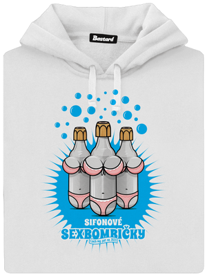 Sexbombičky dámská mikina klokanka White