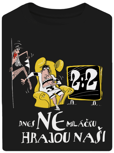 Hrajou naši unisex tričko oversized Black