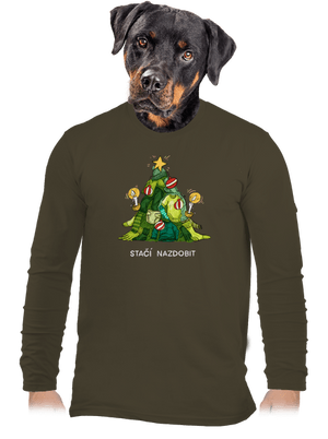 Stačí nazdobit pánské dlouhý rukáv Urban Khaki