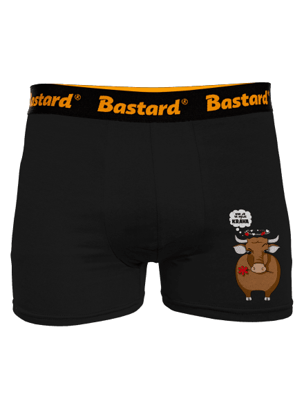Kráva a bejk boxerky Black