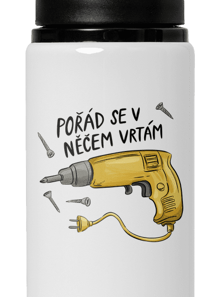 Vrtám lahev na vodu White