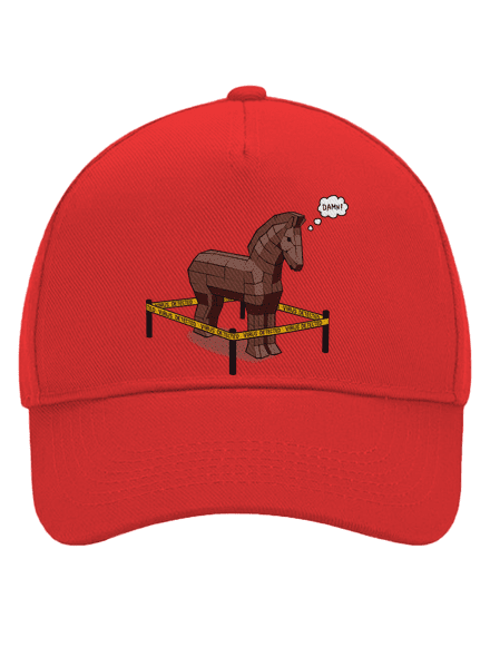 Trojský kůň kšiltovka baseballka Classic Red