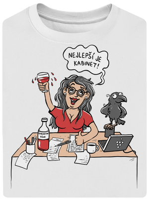 Kabinet unisex tričko oversized White