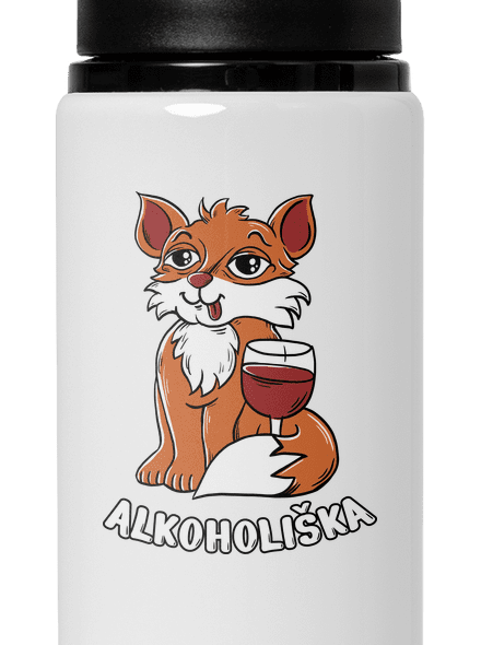 Vínová Alkoholiška lahev na vodu White