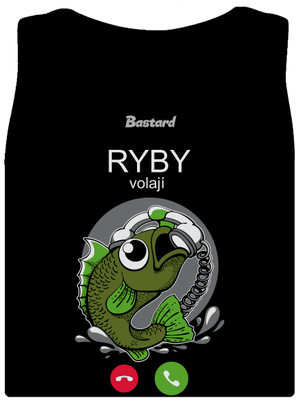 Ryby volají dámské tílko klasické Black