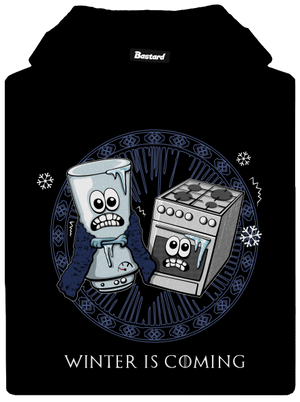 Winter is coming dámská mikina klokanka Black