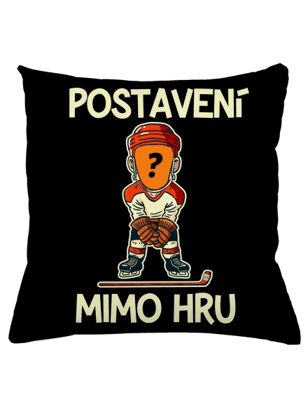 Postavení mimo hru polštář Black