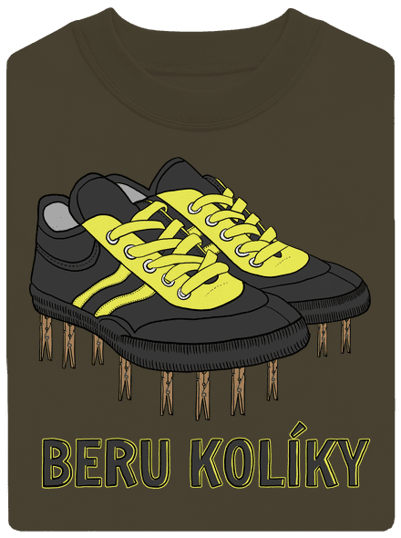 Beru kolíky unisex mikina bez kapuce Urban Khaki