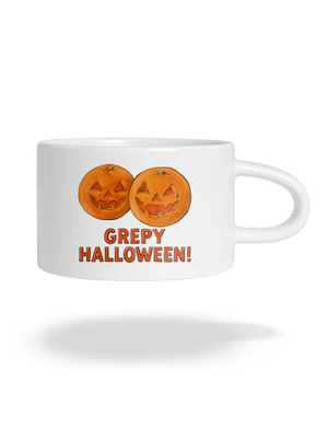 Grepy Halloween hrnek makronka White