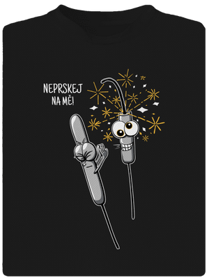 Neprskej na mě pánské sportovní tričko Black