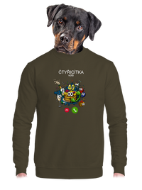 unisex mikina bez kapuce