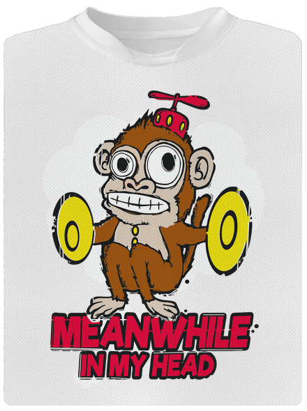 Monkey in my head dětské sportovní tričko White