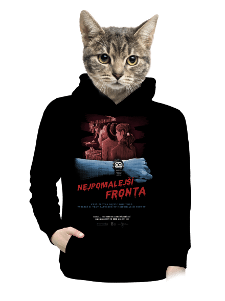 B13: Nejpomalejší fronta dámská mikina klokanka Black