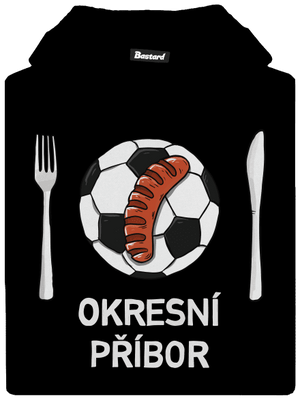 Okresní příbor dětská mikina klokanka Black