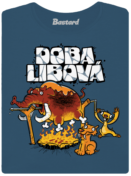 Doba libová dámské tričko premium Petrol Blue